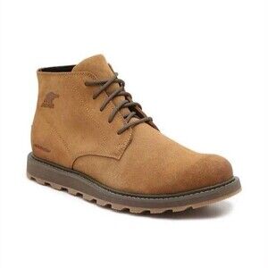 Sorel Fulton Chukka Waterproof Boots Men’s 11.5 Elk Brown Suede Leather EUC